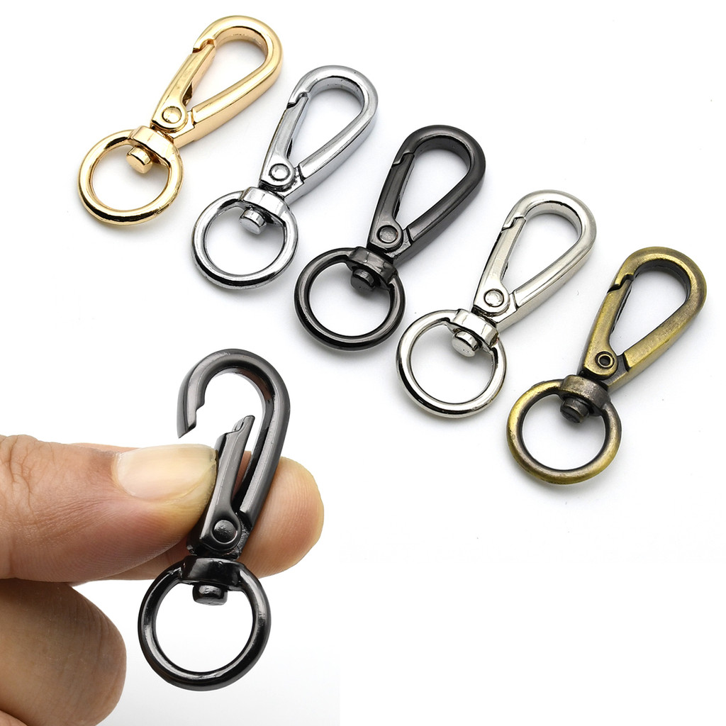 

Swivel Lobster Clasp Snap Hook Metal Carabiner Trigger Clip Buckle Keychain O Ring Dog Leash Bag