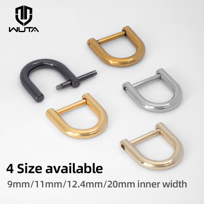 

Wuta Detachable Open Screw Dee D Ring Buckle Removable Shackle Clasp Leather Craft Accessories Bag