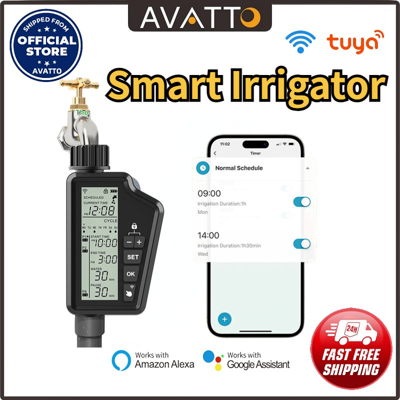 AVATTO SMART SPRINKLER SPRINKLER CONTROL AUTOMATIC GARDEN IRRIGATION PROGRAM