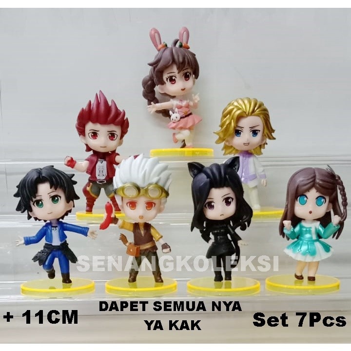 Action Figure Soul Land Douluo Dalu Tang san set 7 pcs