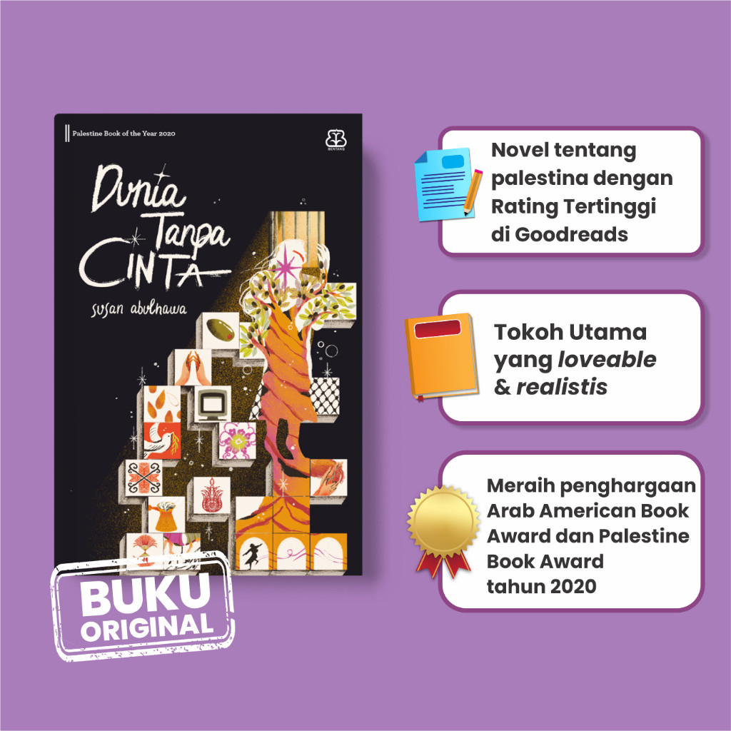 Buku Dunia Tanpa Cinta - Susan Abulhawa - Bentang - KKPK