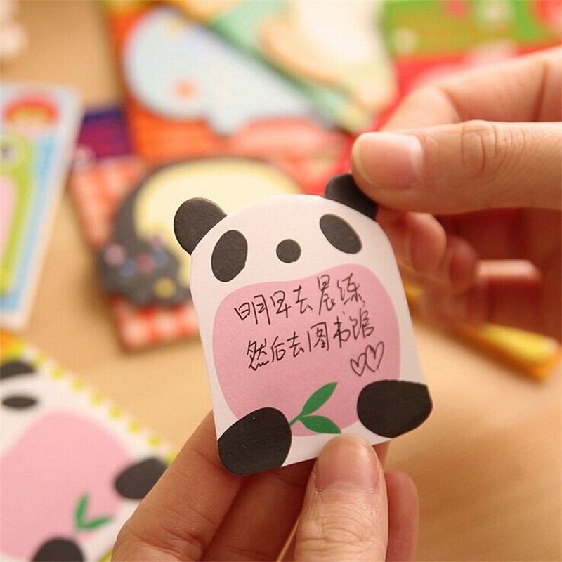 

8 Pcs/Lot Creative Stationery Diy Animal Series Cute Paper Memo Pad / Sticker Post Sticky Notes