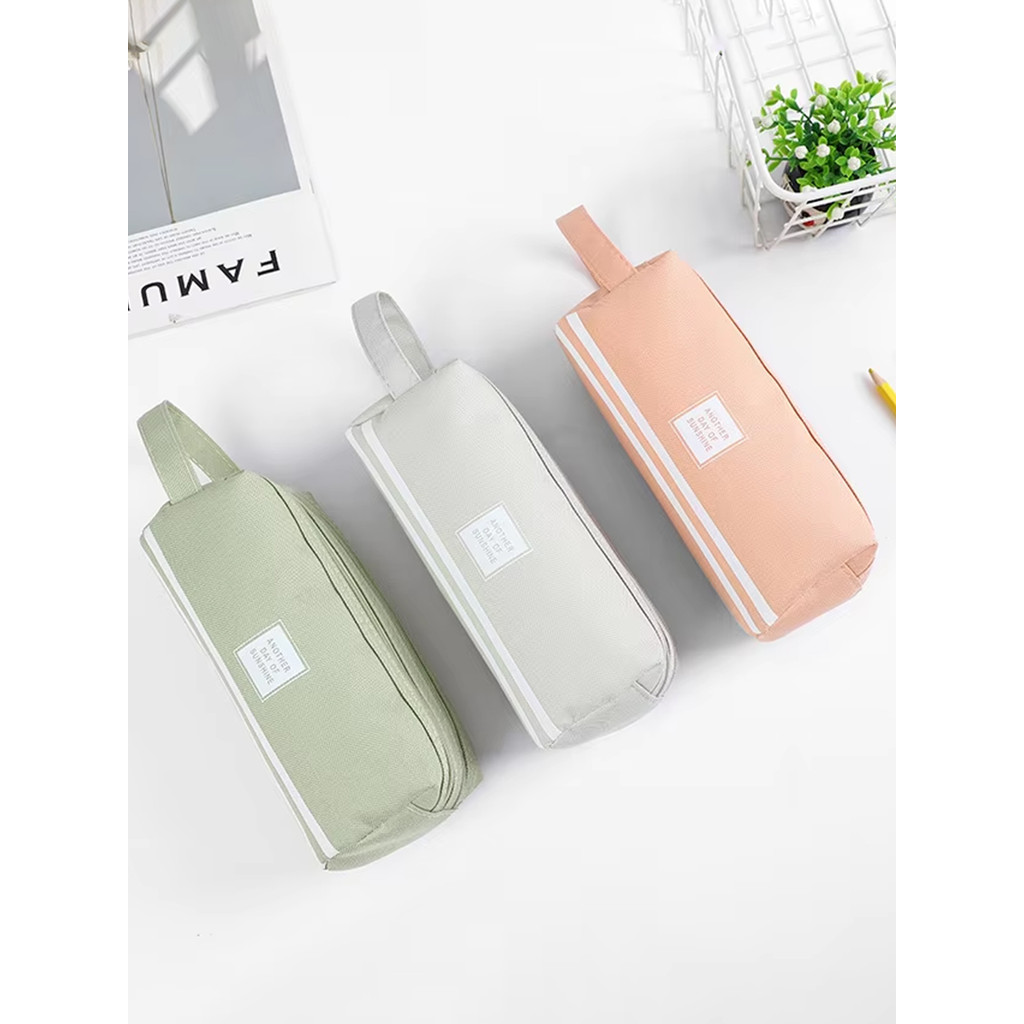 

Polyester Material Pencil Case Trousse Estuche Large Capacity Pencil-Case Stationery With Handle