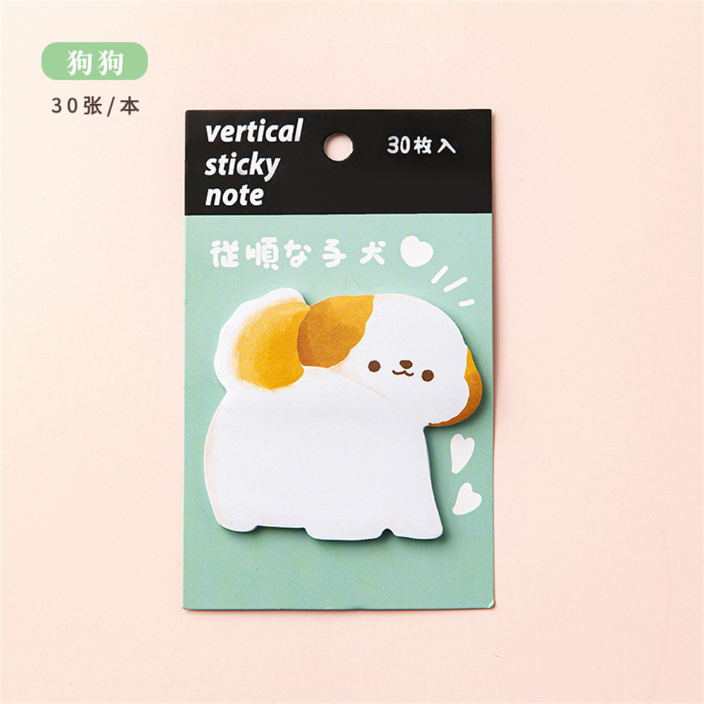 

Cartoon Animal Sticky Notes Cute Dog Cat Rabbit Adhesive Memo Pad Paper Stickers Office School