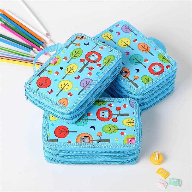 

Large Pencil Case Hole Sketch Zipper Capacity Art Painting Drawing Sketch Pen Storage Bag Organizer