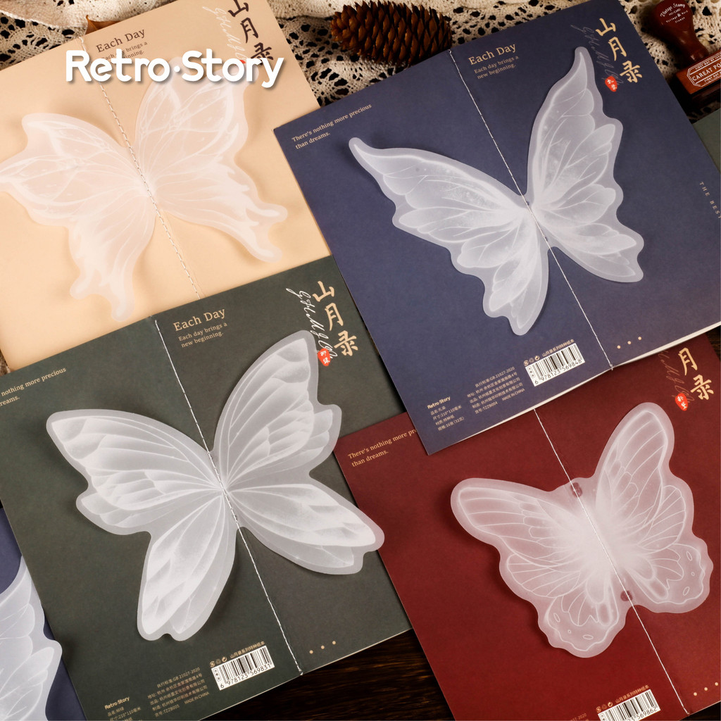 

32Pcs/Lot Memo Pads Material Paper Book Of Mountains And Moon Junk Journal Scrapbooking Paper