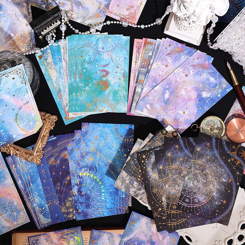 

Journamm 15Sheets Vintage Materials Paper Scrapbook Paper Diy Photo Album Collage Journal Creative