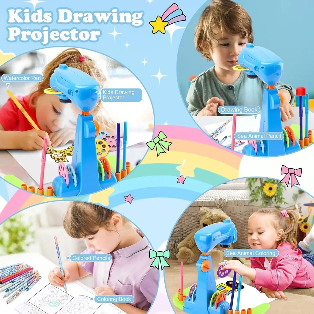 

Picture Drawing Kit For Boys Girls,Art And Craft Kit,Including Colored Pencils,Crayons,Coloring