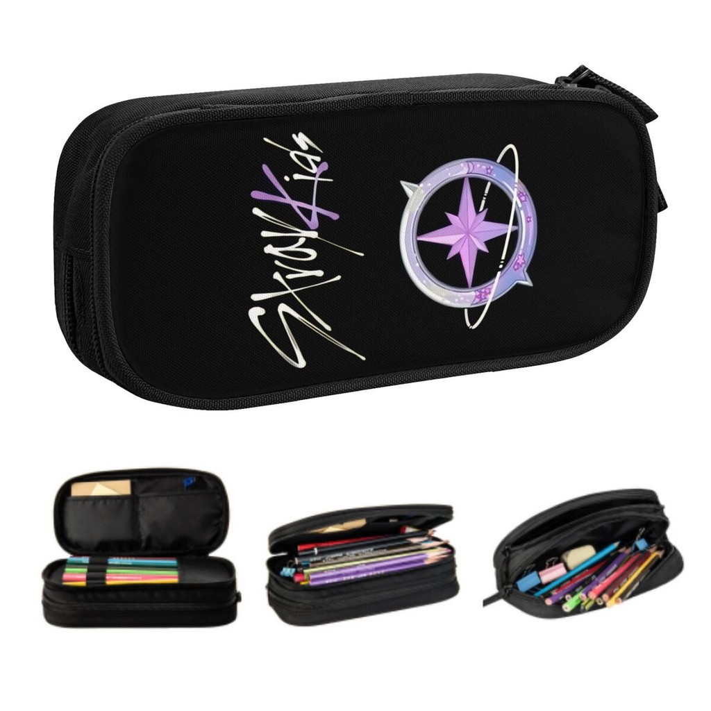 

Custom Kpop Stray Pencil Case For Boys Gilrs Large Capacity Kidsed Logo Pen Bag Box School