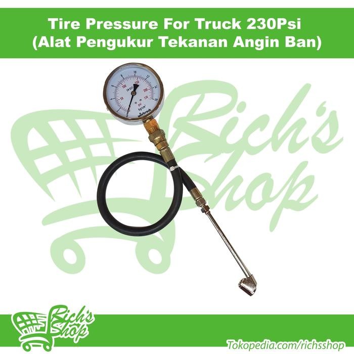 Spesial Alat Pengukur Tekanan Ban Truk 230Psi Tire Pressure Gauge For Truck