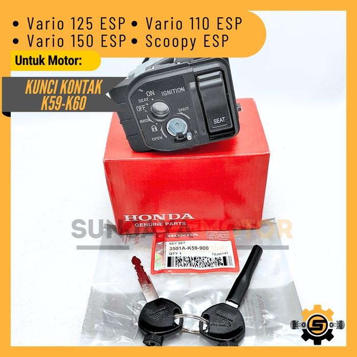 Kunci Kontak Set K59 Keyset Honda Vario 125 New Vario 150 Led Scoopy Esp Vario 110 Esp Kunci Motor 1
