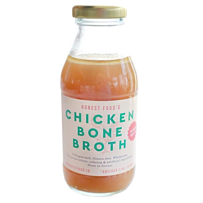 

Chicken Bone Broth Honestfood (Kaldu Ayam Premium) - 1 botol kaldu ayam, MPASI, bahan masakan Soup