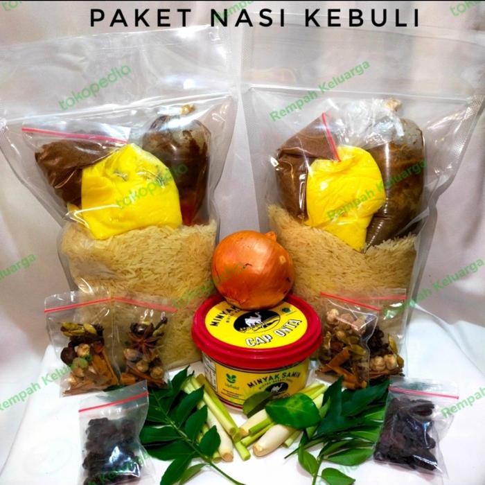 

KEBULI LENGKAP SIAP MASAK / BERAS BASMATI 1KG & BUMBU NASI KEBULI ARAB