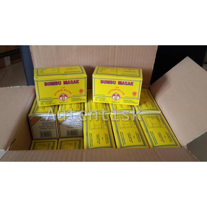 

Bumbu Masak Cap Atoom Bulan / Atom Bulan Dus Besar (50 x 20 Dus Kecil)