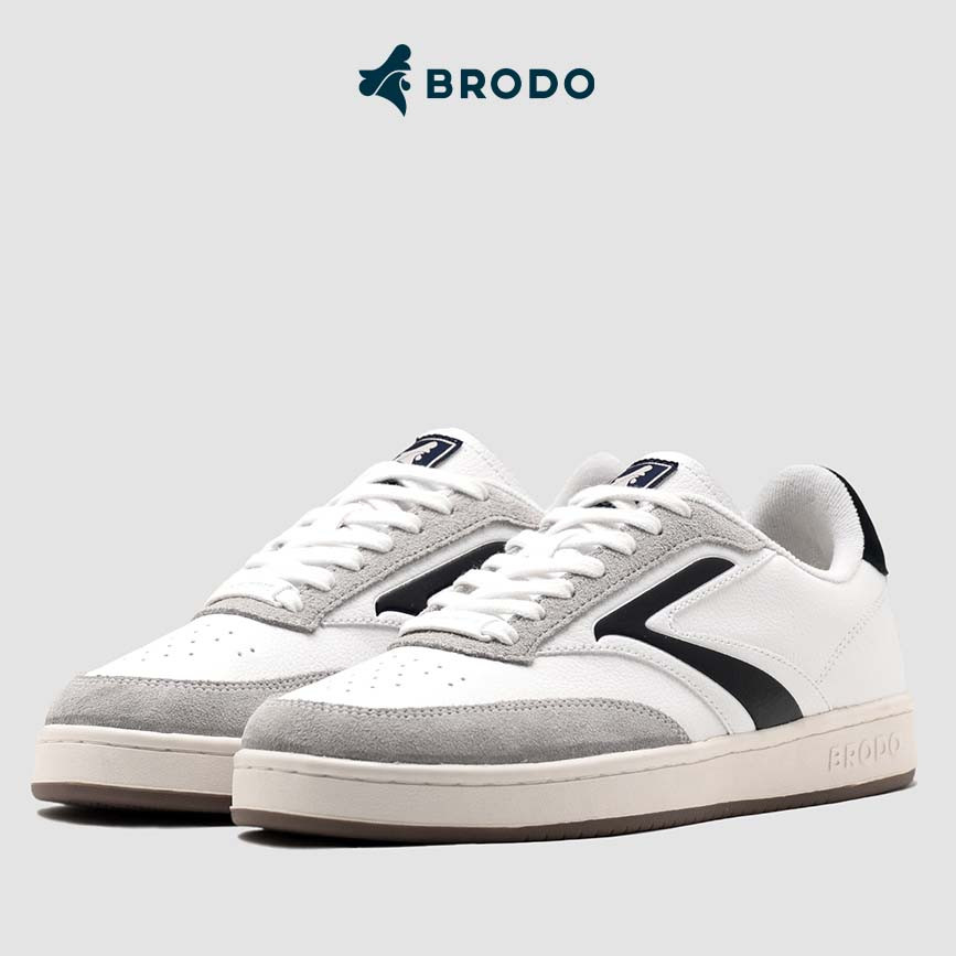 BRODO - Sneakers Ace Tennis Ivory Black