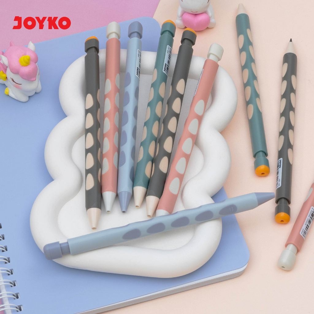 

Joyko Mechanical Pencil 2.0mm Clicker TEBAL / Pensil Mekanik 2.0 Joyko Cetek MP-63 - RAJA BIGBOX