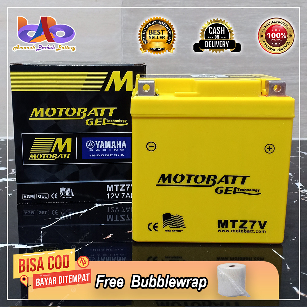 Aki Motor Yamaha Nmax 155, Aerox 155, Lexi, Nmax Old, Motobatt MTZ7V Aki Kering MF