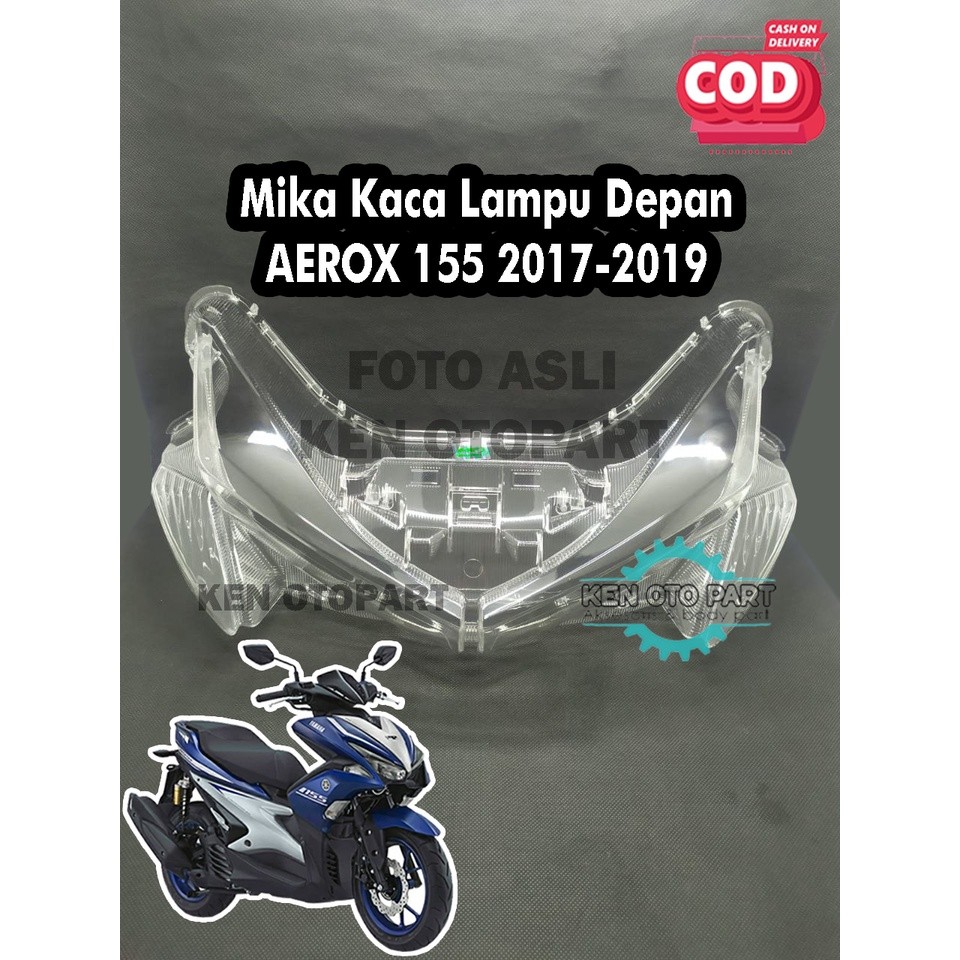 Mika Kaca Lampu Depan AEROX 155 2017-2019 / Mica Kaca Lampu Depan Aerox Old Murah
