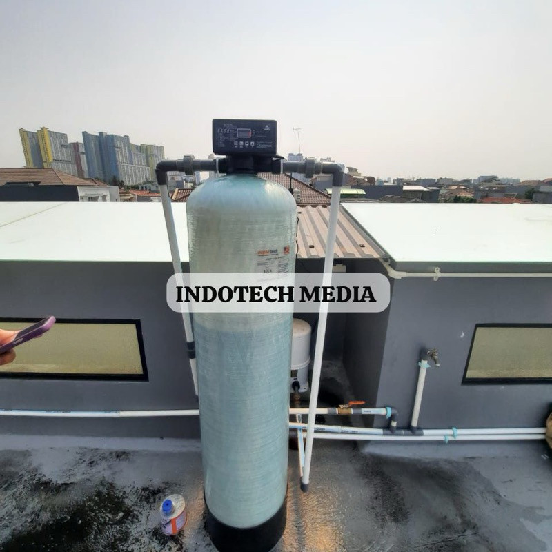 New Paket Filter Air Sumur Bor - Filter Air Automatic Backwash-Paket Instalasi Filter Otomatis-Frp