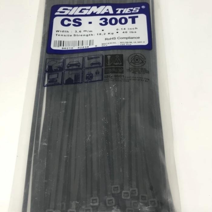 

Kabel Ties Sigma CS 300T HITAM