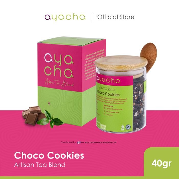 

Ayacha Artisan Tea - Choco Cookies Loose Tea Jar 40 Gram Teh Bunga Teh Fruity