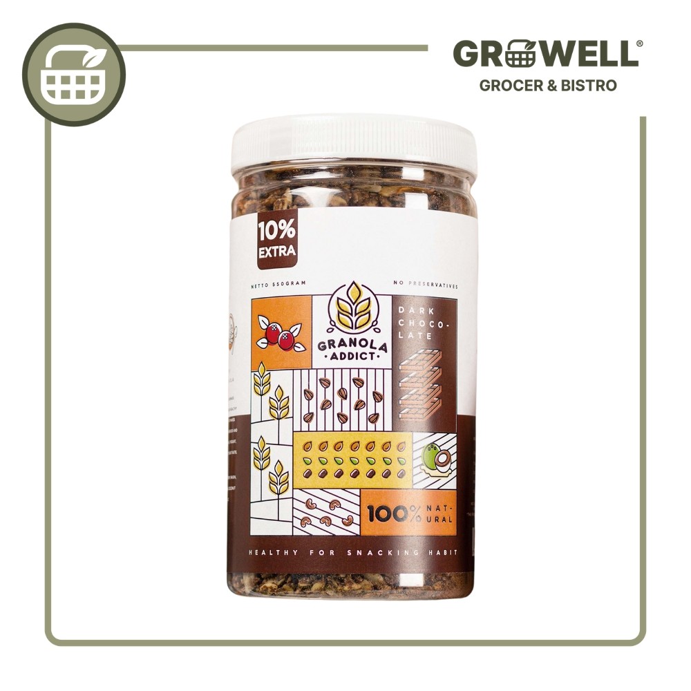 

GRANOLA ADDICT DARK CHOCO CASHEW 500GR/CGN