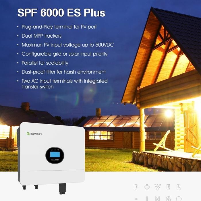Growatt SPF 6000 ES PLUS OFFGRID HYBRID INVERTER