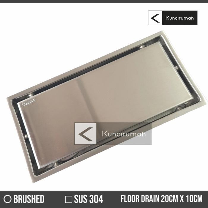 Stok Baru smart floor drain 20 cm/Floor drain 20cm x 10cm / Saringan got SUS 304
