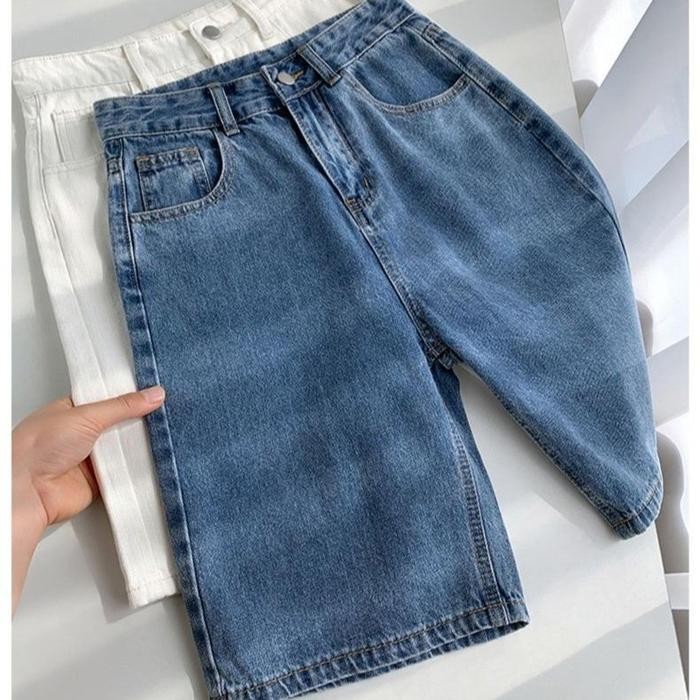 Blumjean- Jeans.CewekCelana Jeans Pendek Wanita Celana Selutut Jeans Korean Style Pendek Denim