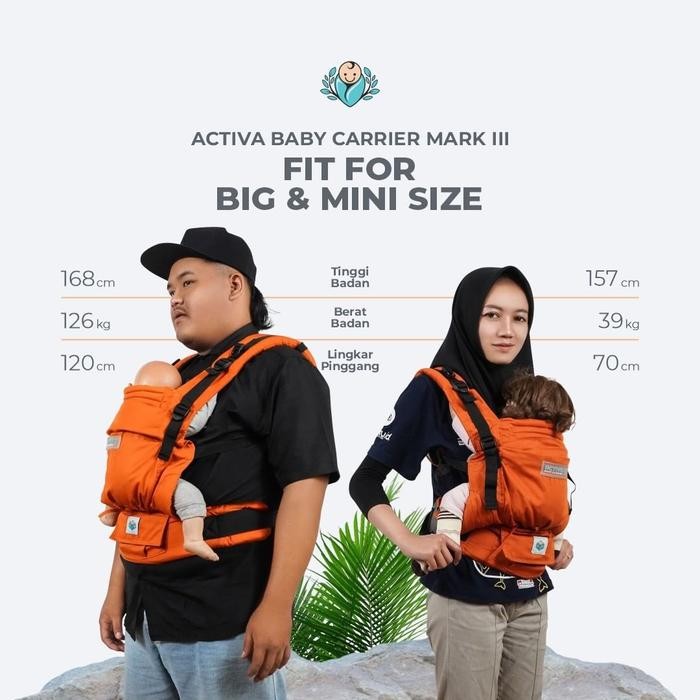 Bayiku Activa Mark Iii Gendongan Bayi Anak Ransel Nb Toodler Bayiku.Id Activa 3 Baby Carrier M-Shape