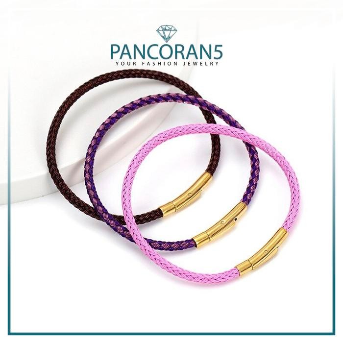 Outsy- Gelang Tali Kawat Antiair Untuk Liontin Mainan Emas