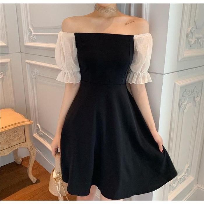 Fleesa- Basic Id Fashion Dres Wanita Party Gaun Isella