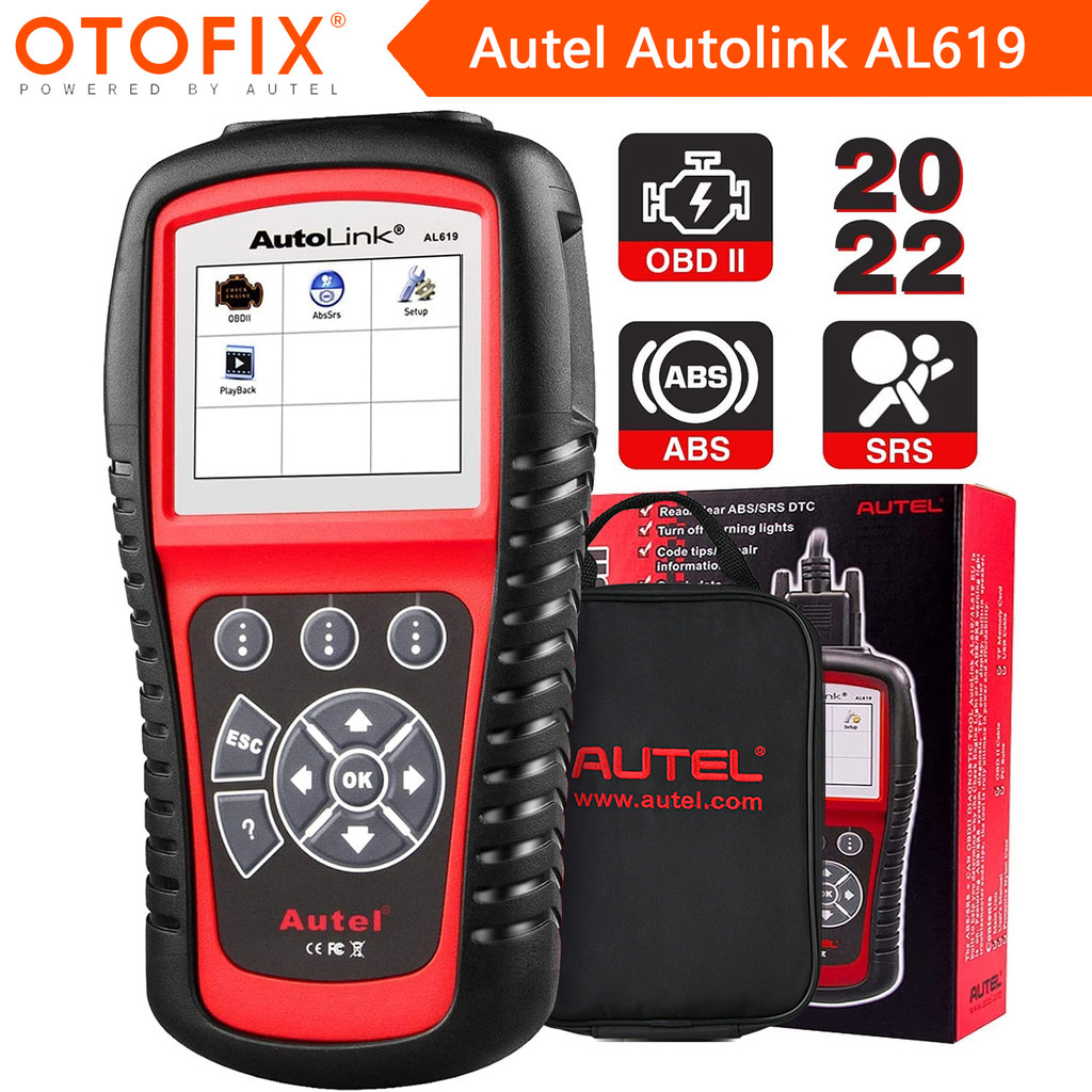 Autel AutoLink AL619 ABS SRS OBD2 Scanner 2022 Autel Diagnostic Scan