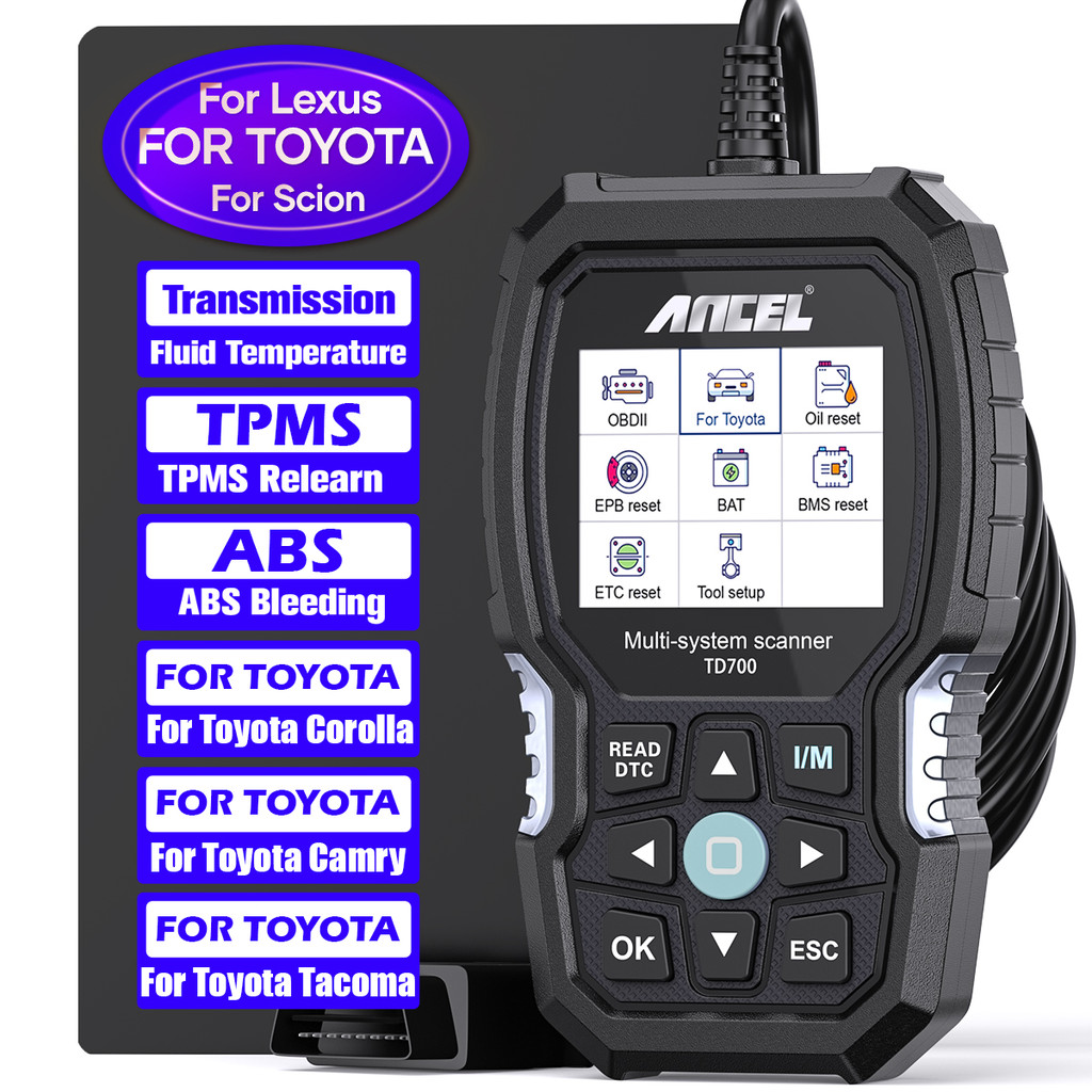 ANCEL TD700 OBD2 Scanner for Toyota/Lexus/Scion All System