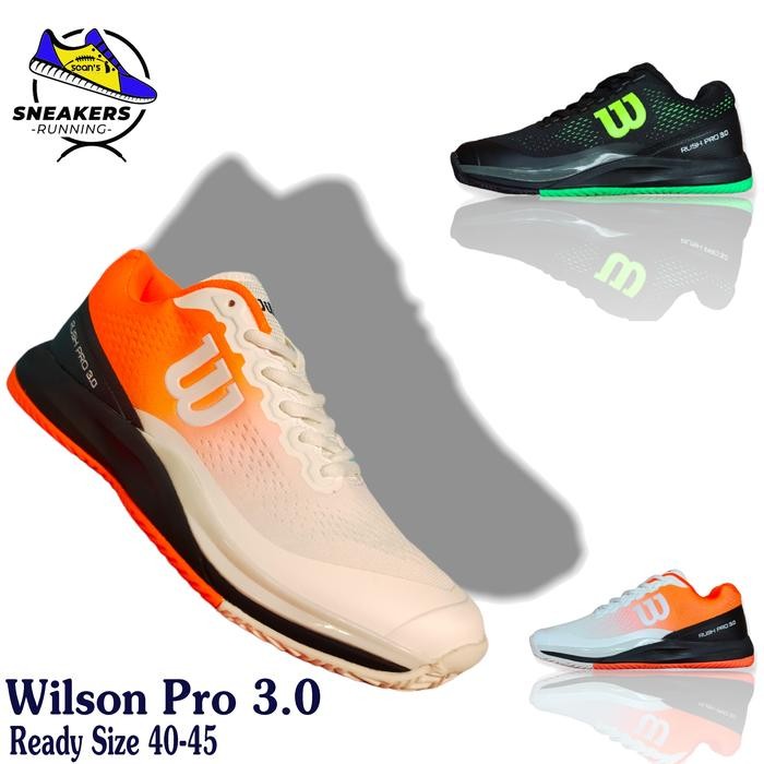 Sepatu tenis pria wilson sepatu badminton-tenis lapangan impor murah