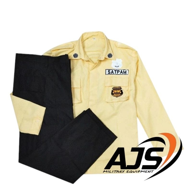 Termurah Seragam Pdl Satpam Terbaru Cream Bahan GaiaSeragam Pdl Security Terbaru Murah