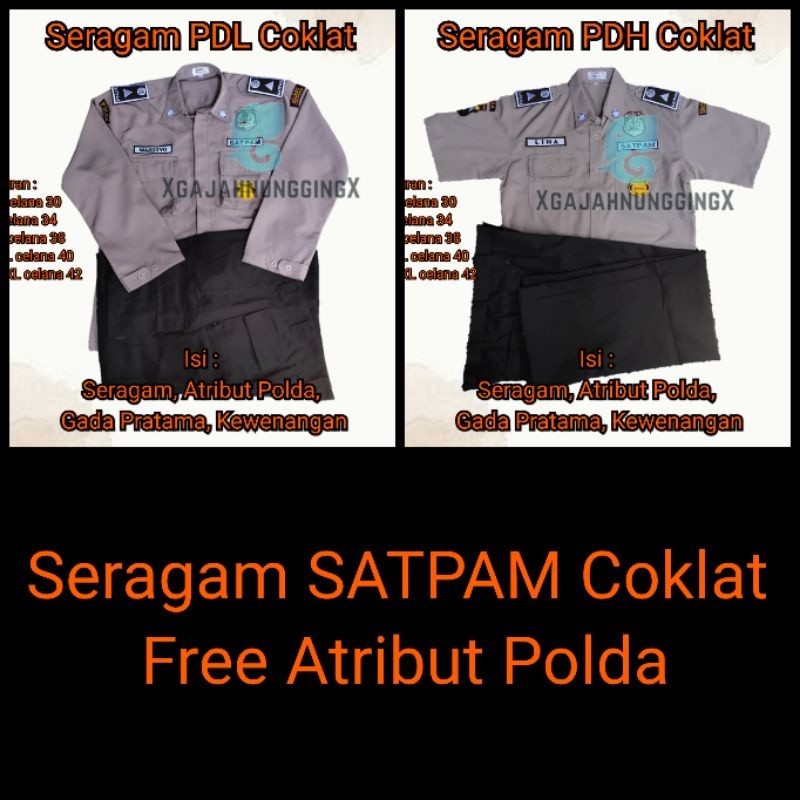 Murah Seragam Setelan Security Pdh Baju Pdl Satpam Terbaru Krem 2023 Model Satpam 2022 Baju Satpam