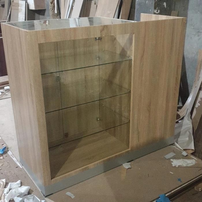 TERBARU Meja kasir kaca