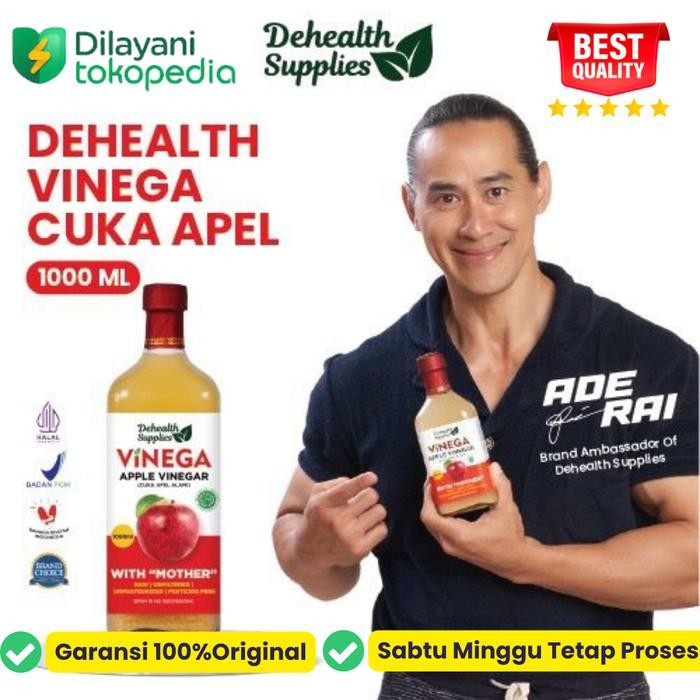 

Dehealth supplies finega apple cider vinegar - vinega cuka sari apel lemon nanas with mother