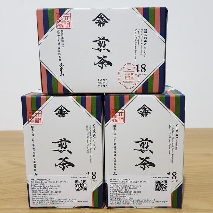

Yamamotoyama sencha green tea 40gr - teh hijau celup sencha