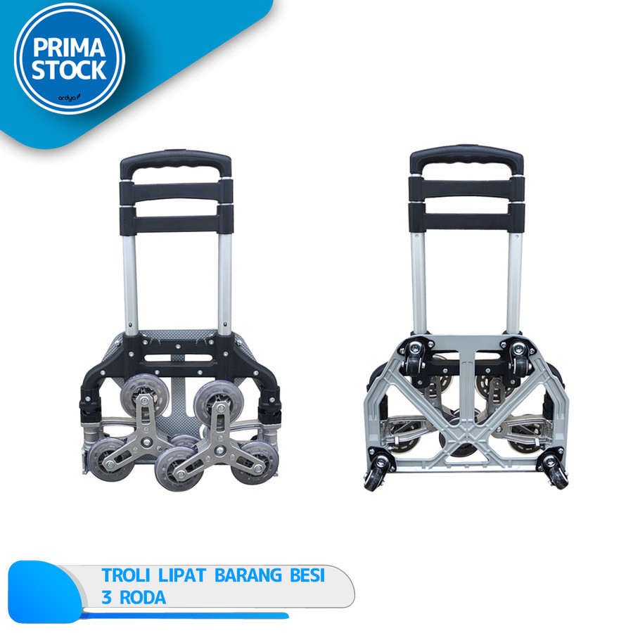 TROLI BARANG BERAT LIPAT HEAVY DUTY KUAT LPG GAS GALON 2 RODA TROLLEY
