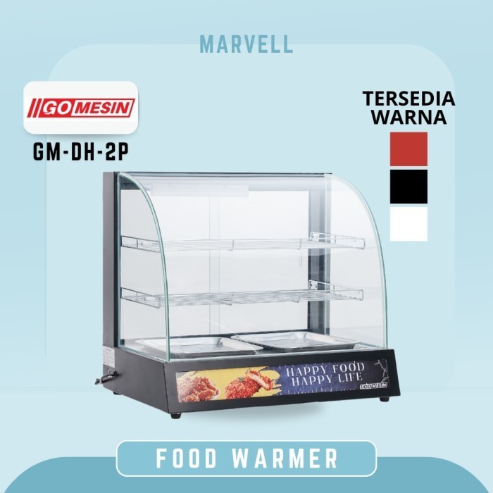 TERBARU Penghangat Makanan Ayam / Gorengan / Roti Showcase Food Display Warmer HOT SALE