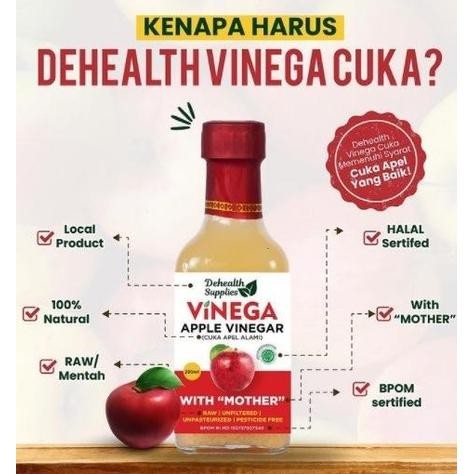 

Vinega Apple Cider Vinegar (With The Mother) 1 L