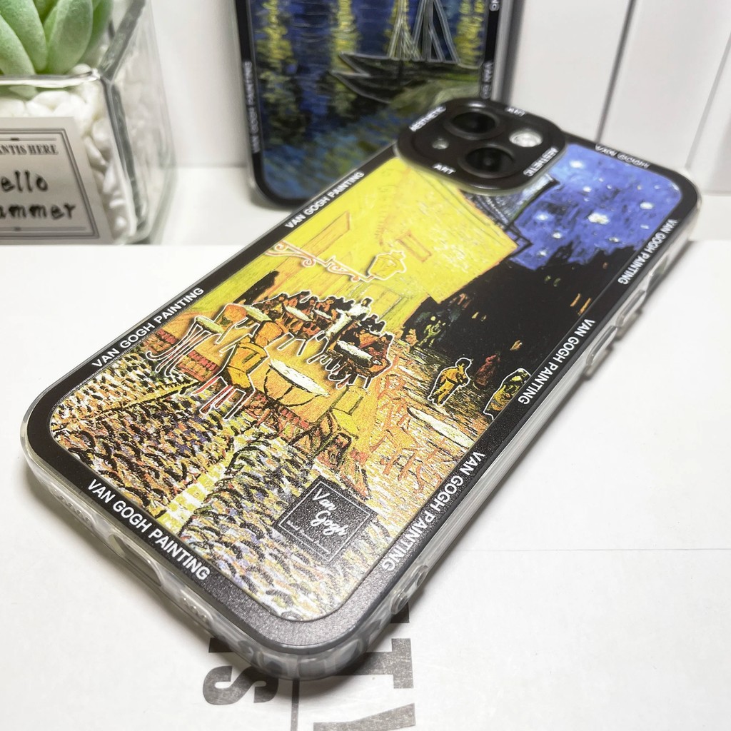 Van Gogh Art Aesthetic Phone Case For Iphone 16 15 14 13 12 11 Pro Max Mini Xs X Xr Se 8 7 Plus