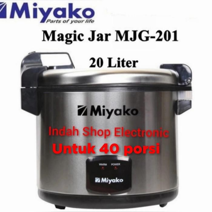 Magic Jar Miyako MJG-201/Miyako MJG-201 Penghangat Nasi 20 L