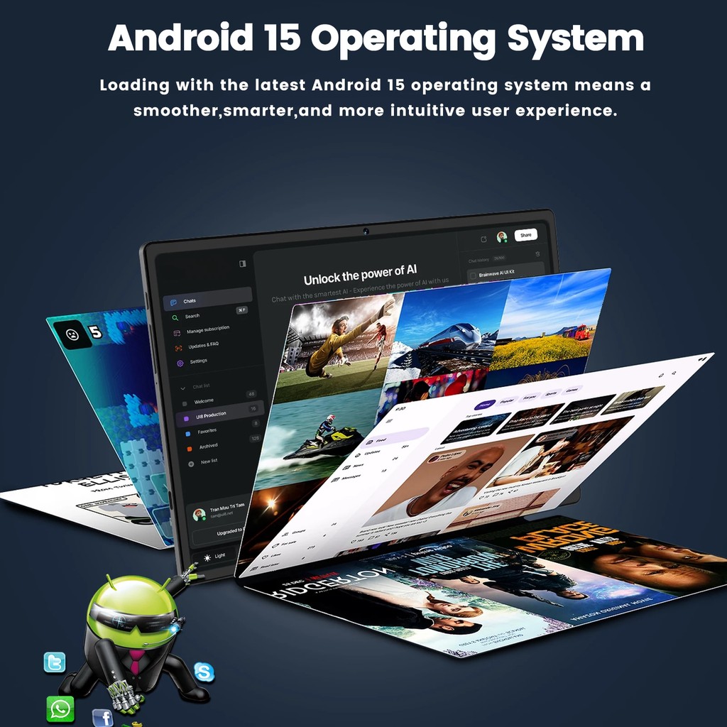 

Global Version2025 Original S10 Pro Tablet 10.1Inch Hd 4K Full Screen Android 15 16Gb+1Tb 10000Mah