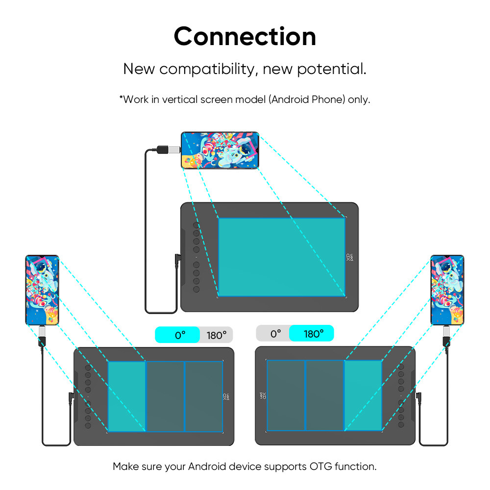

Xppen Deco01V3 Graphic Tablet 10 Inch Digital Drawing Tablet 3 Colors 16384 Levels 60 Tilt Art
