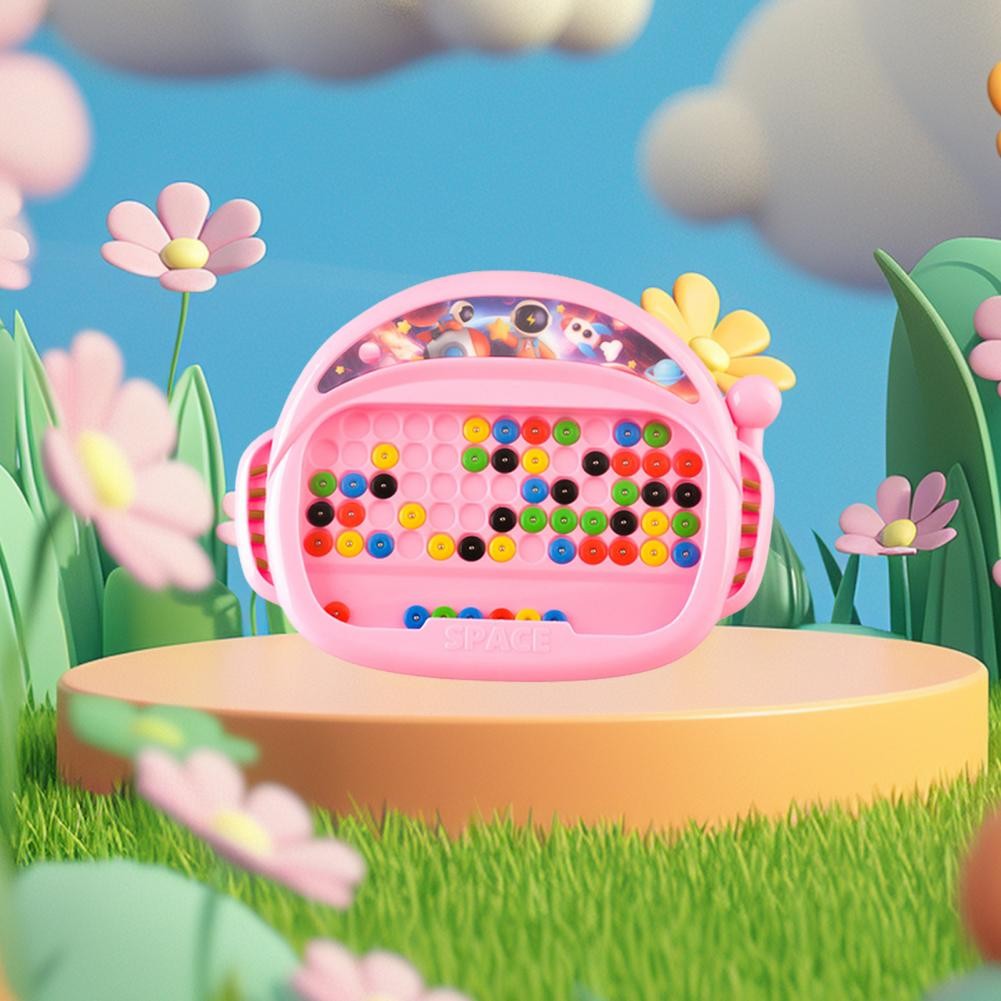 

Magnetic Doodle Tablet Educational Magnetic Drawing Board Set With Colorful Beads Pen For Kids Diy
