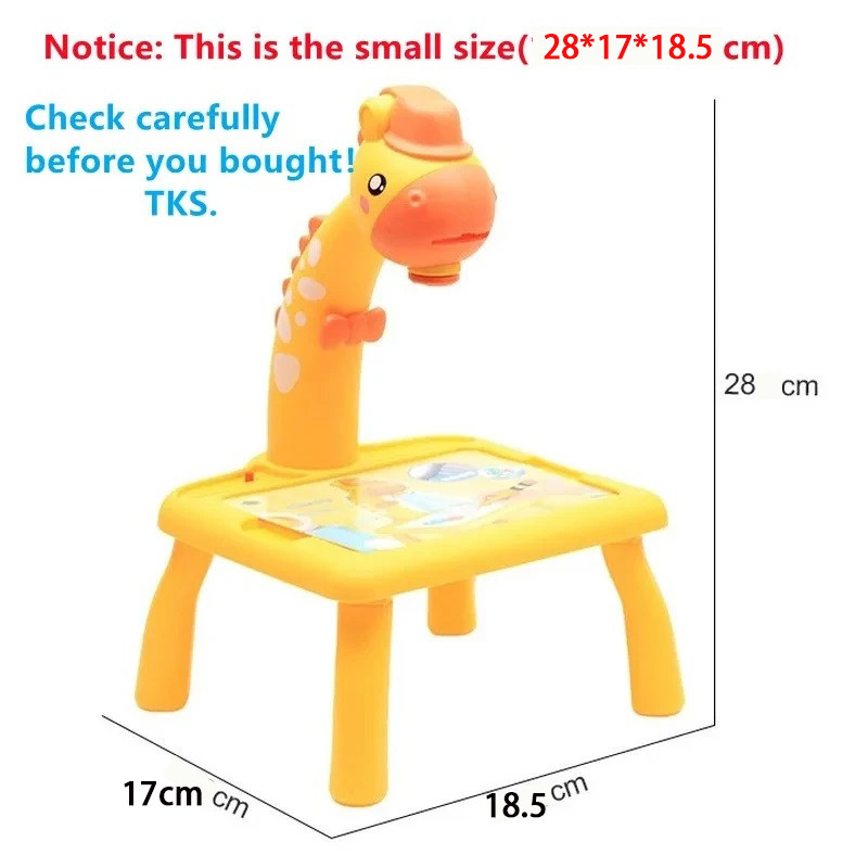 

Children Led Projector Drawing Table Toy Painting Set Table Educational Board Learning Tools