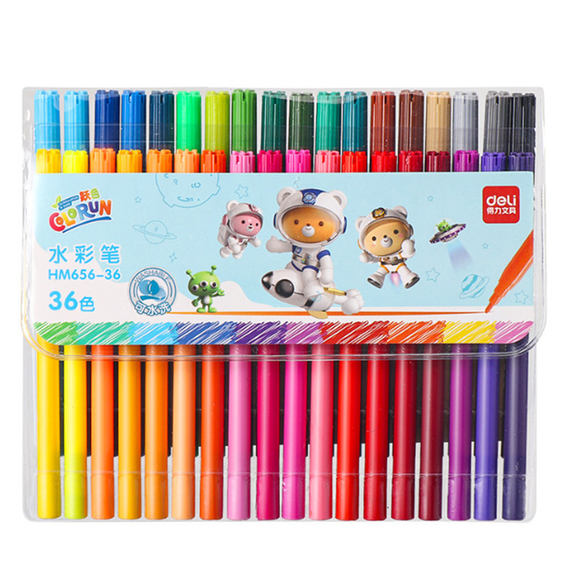 

Washable Markers Set For Kids, 12/24/36/48 Art Colors Drawing Pen For Toddlers Gift,Safe And